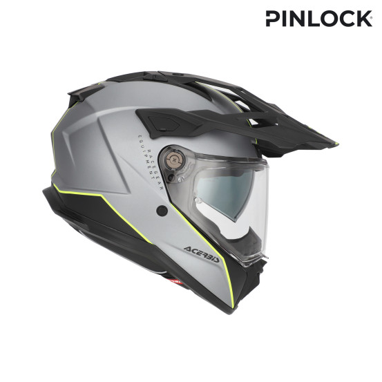 Casque trail Acerbis Attack - Gris Jaune
