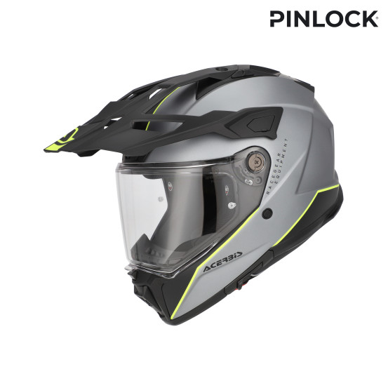 Casque trail Acerbis Attack - Gris Jaune
