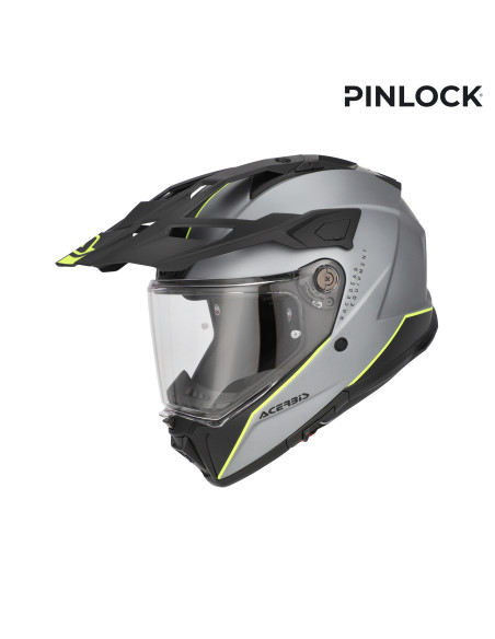 Casque trail Acerbis Attack - Gris Jaune