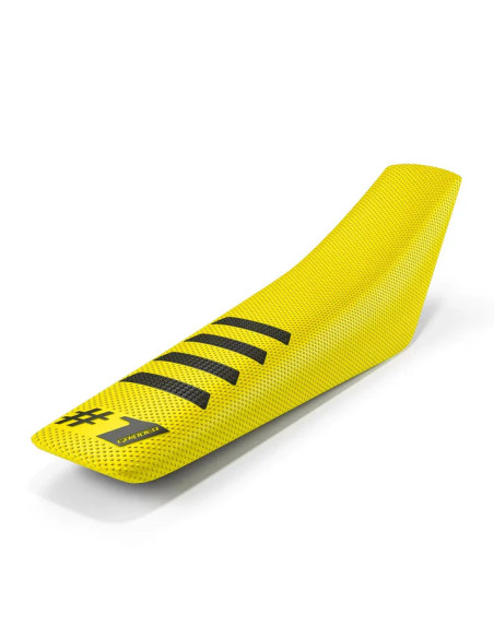 Housse De Selle OneGripper Ribbed -  Jaune Noir