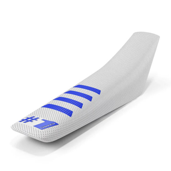 Housse De Selle OneGripper Ribbed -  Blanc Bleu