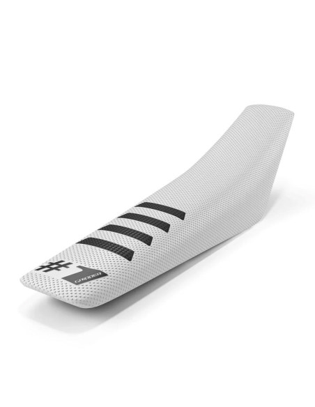 Housse De Selle OneGripper Ribbed -  Blanc Noir