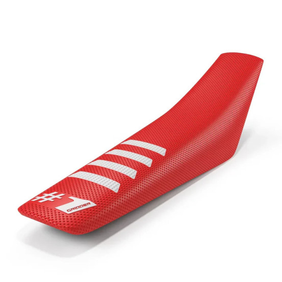 Housse De Selle OneGripper Ribbed -  Rouge Blanc
