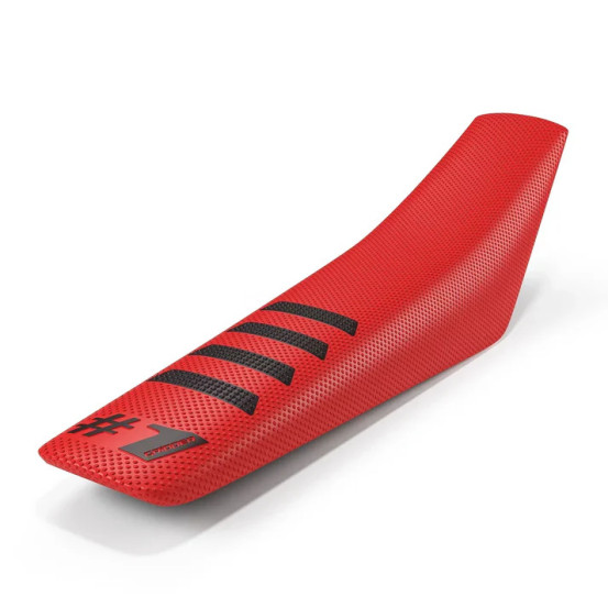 Housse De Selle OneGripper Ribbed -  Rouge Noir