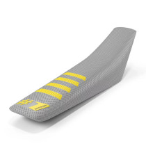 Housse De Selle OneGripper Ribbed -  Gris Clair Neon Jaune