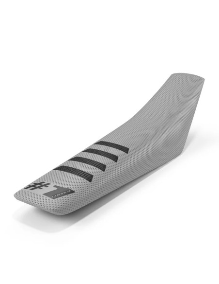 Housse De Selle OneGripper Ribbed -  Gris Clair Noir