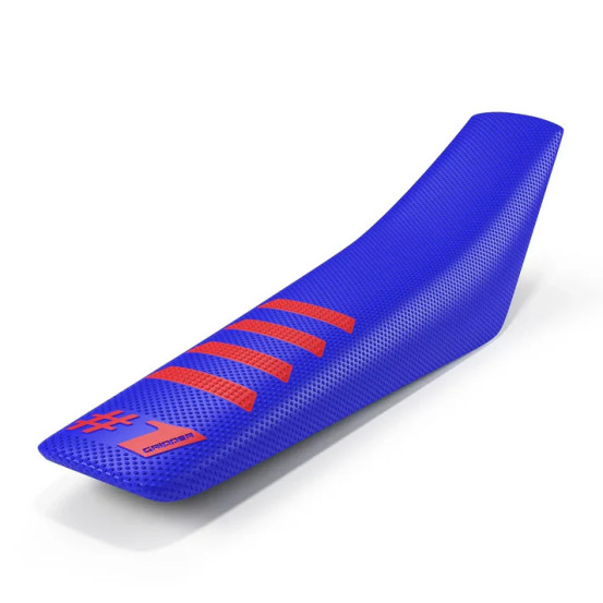 Housse De Selle OneGripper Ribbed -  Bleu Rouge