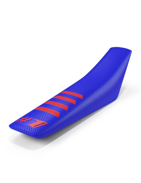 Housse De Selle OneGripper Ribbed -  Bleu Rouge