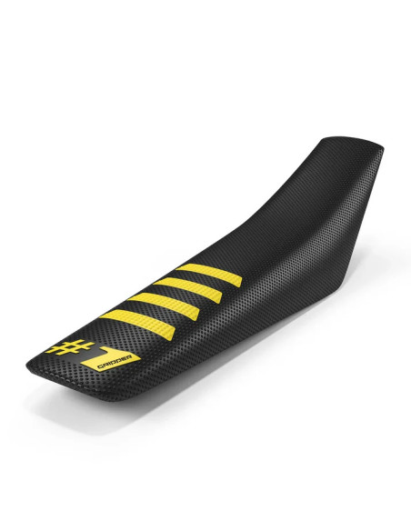 Housse De Selle OneGripper Ribbed -  Noir Jaune