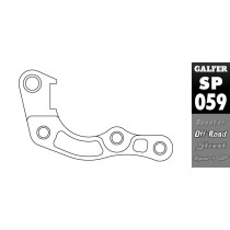 Patte de déport étrier de frein GALFER pour montage disque 270 mm - HONDA CRF 2019-2024