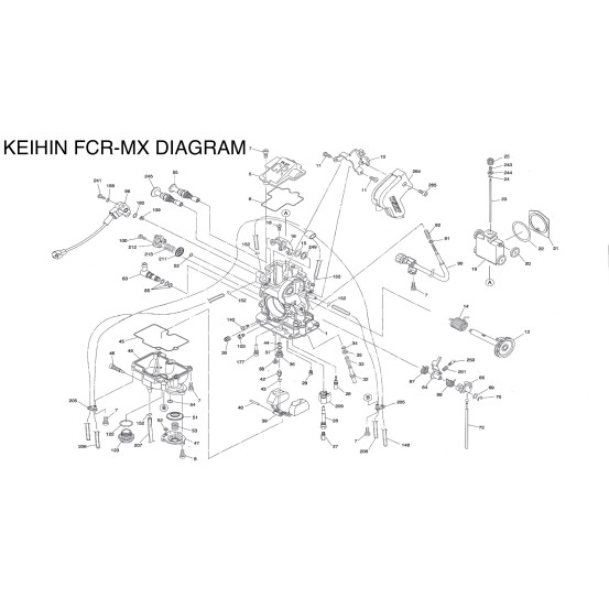 Gicleur principal KEA KEIHIN PWK / FCR / FCR MX / CRS / PJ / PE
