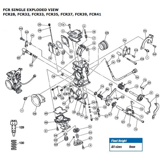 Gicleur principal KEA KEIHIN PWK / FCR / FCR MX / CRS / PJ / PE