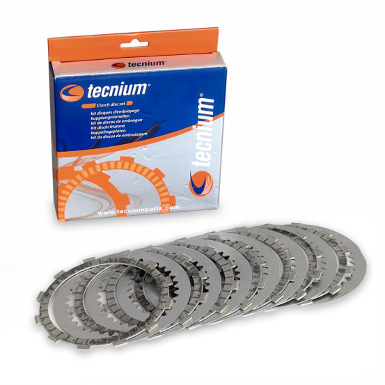Kit disques embrayage garnis + lisses TECNIUM - HONDA VT 125 Shadow 1999-08 / CL 125 V Varadero 2001-16