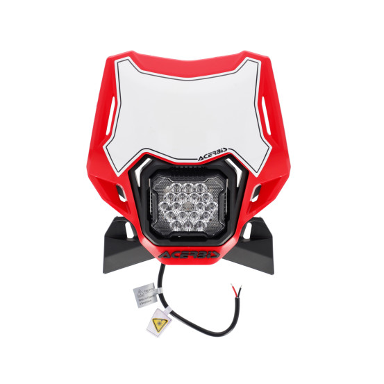 Plaque phare LED - Rouge - ACERBIS VSL LUMEN-X universelle