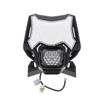 Plaque phare LED - Noir - ACERBIS VSL LUMEN-X universelle