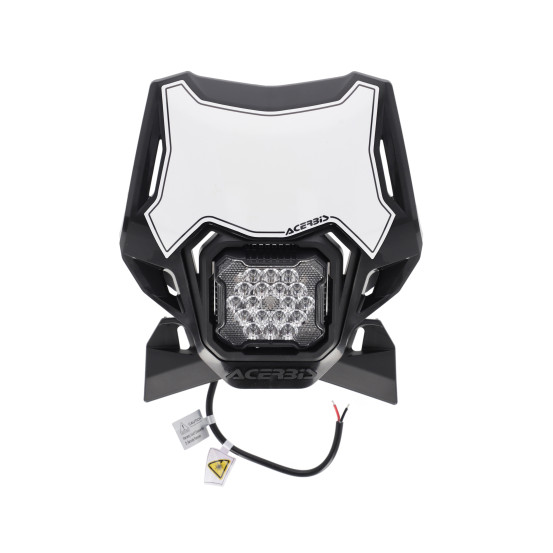 Plaque phare LED - Noir - ACERBIS VSL LUMEN-X universelle