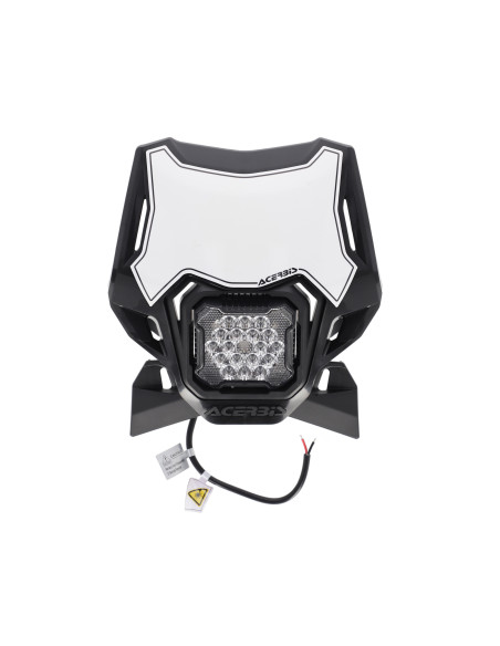 Plaque phare LED - Noir - ACERBIS VSL LUMEN-X universelle
