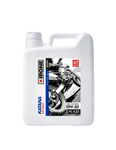 Huile moteur 4T IPONE 10W50 Katana Off Road 4 Litres