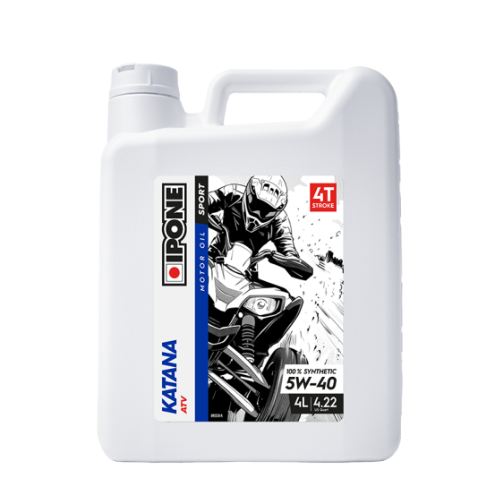 Huile moteur quad IPONE 4T KATANA ATV 5W40 4 Litres