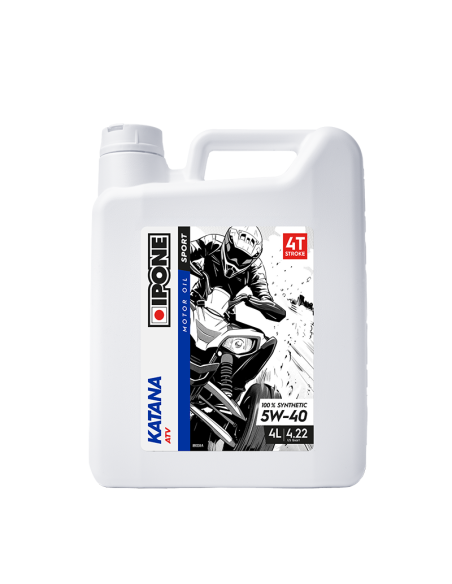 Huile moteur quad IPONE 4T KATANA ATV 5W40 4 Litres