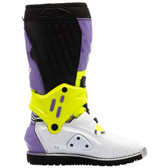 Bottes cross Sidi crossair HD Enduro Billy Bolt Violet Jaune