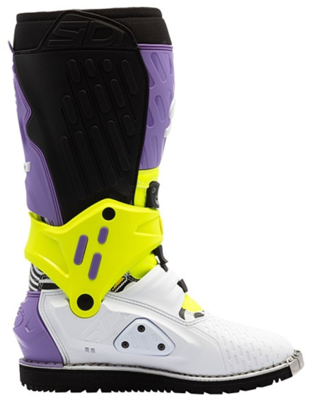 Bottes cross Sidi crossair HD Enduro Billy Bolt Violet Jaune