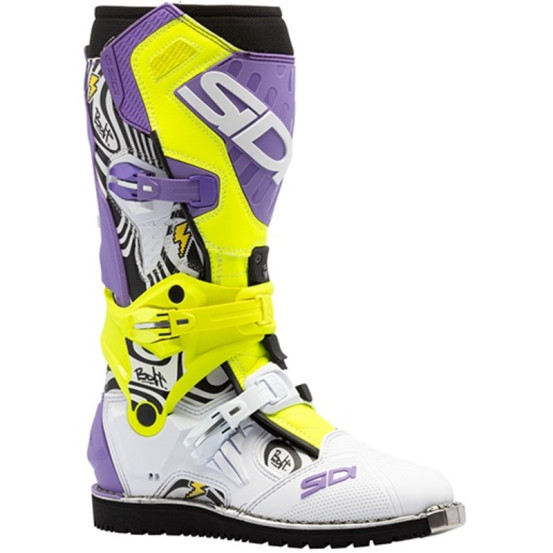 Bottes cross Sidi crossair HD Enduro Billy Bolt Violet Jaune