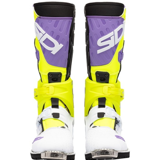 Bottes cross Sidi crossair HD Enduro Billy Bolt Violet Jaune