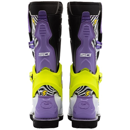 Bottes cross Sidi crossair HD Enduro Billy Bolt Violet Jaune