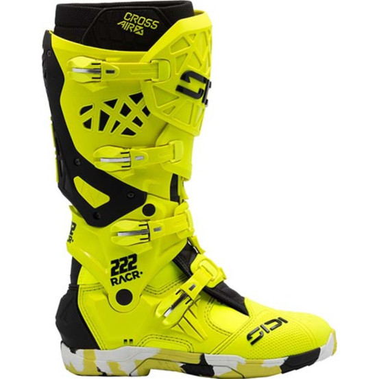 Bottes cross Sidi crossair X - Jaune Fluo