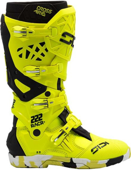 Bottes cross Sidi crossair X - Jaune Fluo