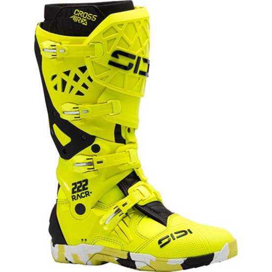 Bottes cross Sidi crossair X - Jaune Fluo