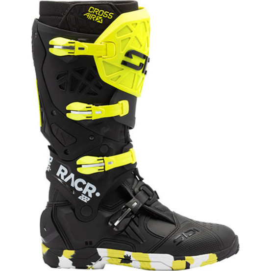 Bottes cross Sidi crossair X - Noir Jaune Fluo