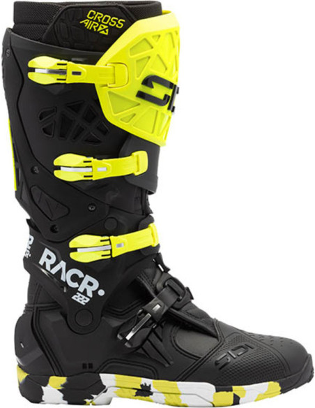 Bottes cross Sidi crossair X - Noir Jaune Fluo