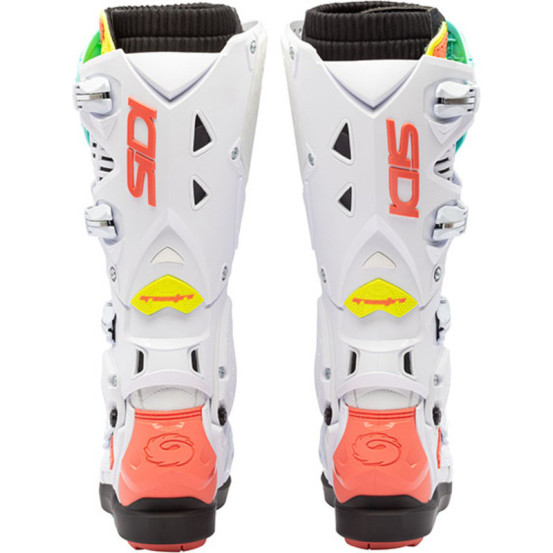 Bottes cross Sidi crossfire 3 SRS - Blanc Cyan Corail