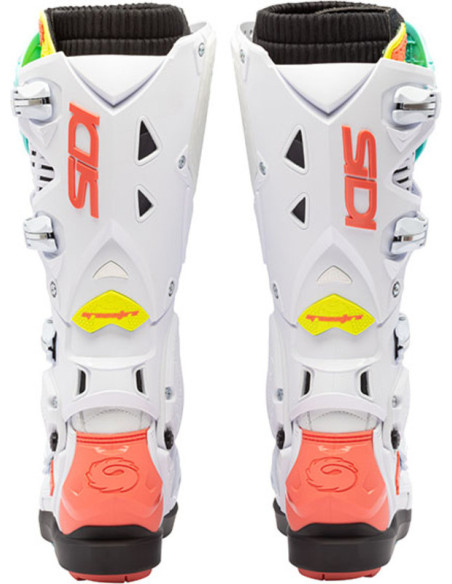Bottes cross Sidi crossfire 3 SRS - Blanc Cyan Corail