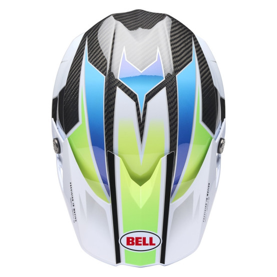 Casque cross BELL Moto-10 Spherical Grid - Blanc