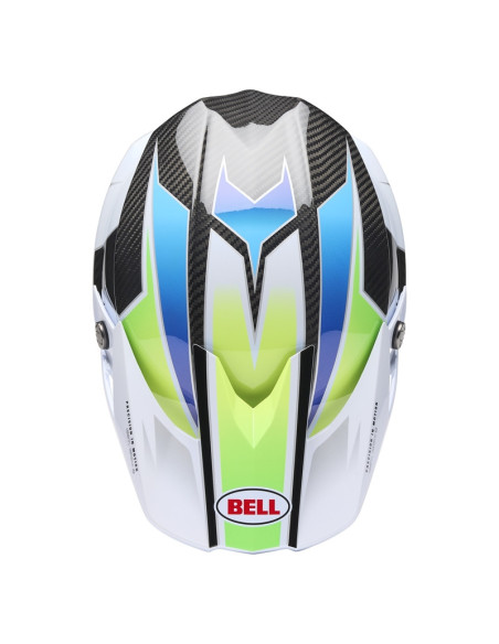 Casque cross BELL Moto-10 Spherical Grid - Blanc