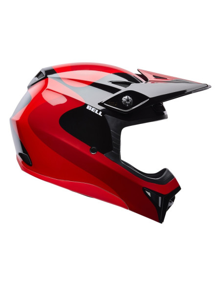 Casque cross BELL MX-10 Mips Wave - Rouge
