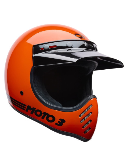 Casque moto intégral BELL Moto-3 Classic - Orange
