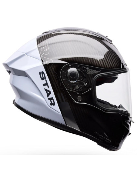 Casque moto intégral BELL Race Star DLX Flex Strike - Argent