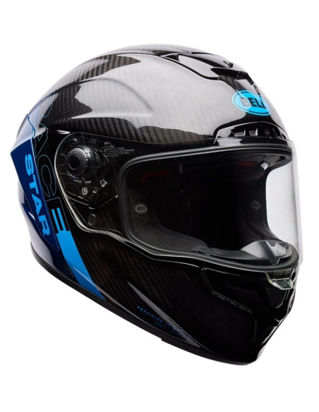 Casque moto intégral BELL Race Star DLX Flex Strike - Bleu