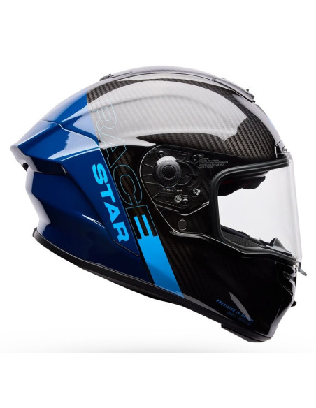 Casque moto intégral BELL Race Star DLX Flex Strike - Bleu