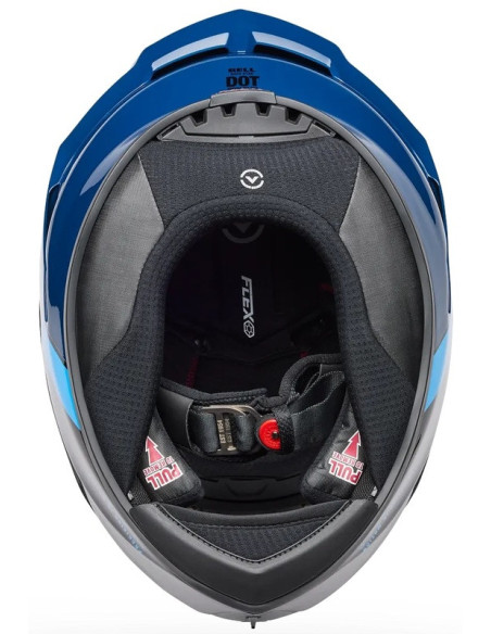 Casque moto intégral BELL Race Star DLX Flex Strike - Bleu