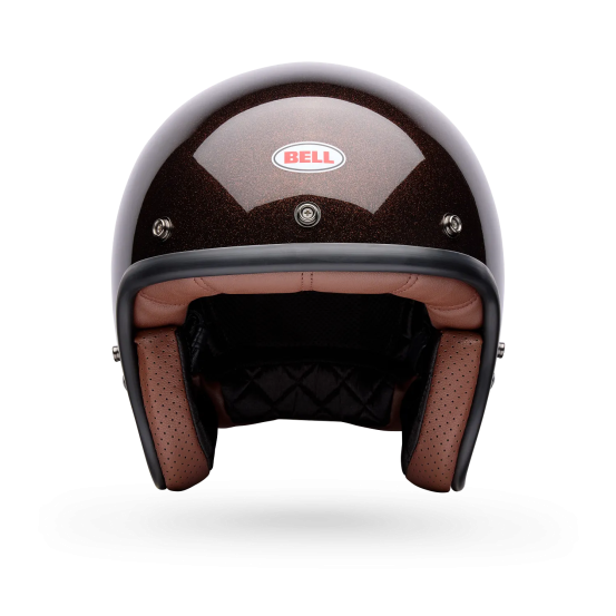 Casque moto jet BELL Custom 500 Flake - Marron