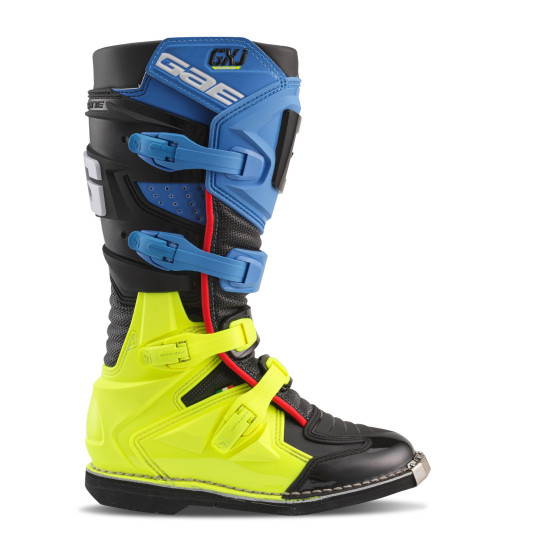 Bottes cross enfant Gaerne GXJ - Noir Bleu Jaune Fluo