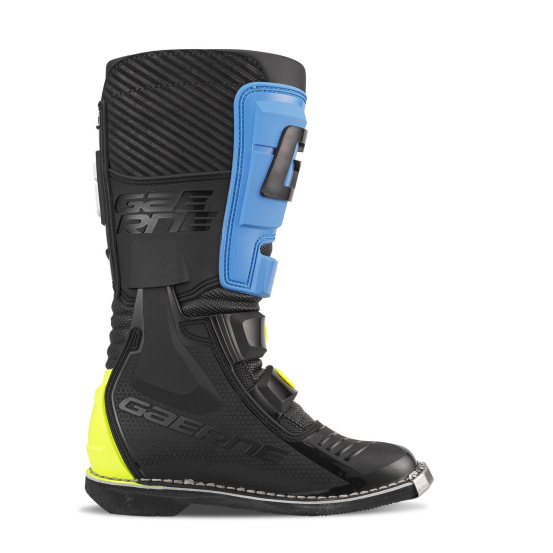 Bottes cross enfant Gaerne GXJ - Noir Bleu Jaune Fluo