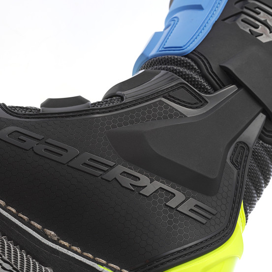 Bottes cross enfant Gaerne GXJ - Noir Bleu Jaune Fluo