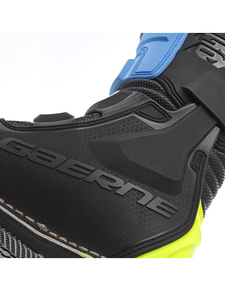 Bottes cross enfant Gaerne GXJ - Noir Bleu Jaune Fluo