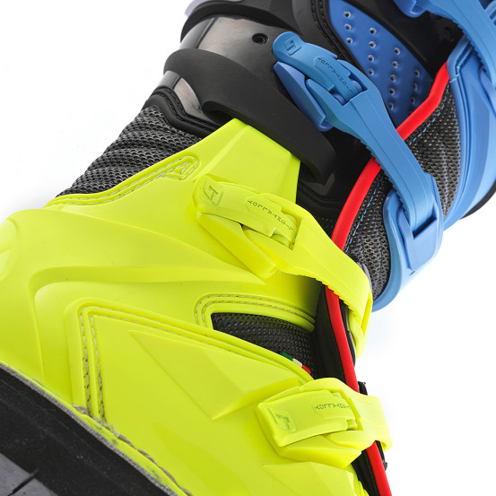 Bottes cross enfant Gaerne GXJ - Noir Bleu Jaune Fluo